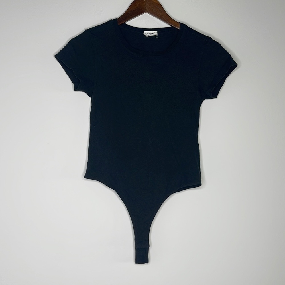 Re/done black tee bodysuit. Size XS